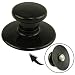 Produktbild SPARES2GO Universeller Glasdeckel und Sicherheitsrand für 1,5 l, 3 l, 3,5 l, 5,5 l, 5 l, 6,5 l, runde und ovale Reiskocher, Schwarz