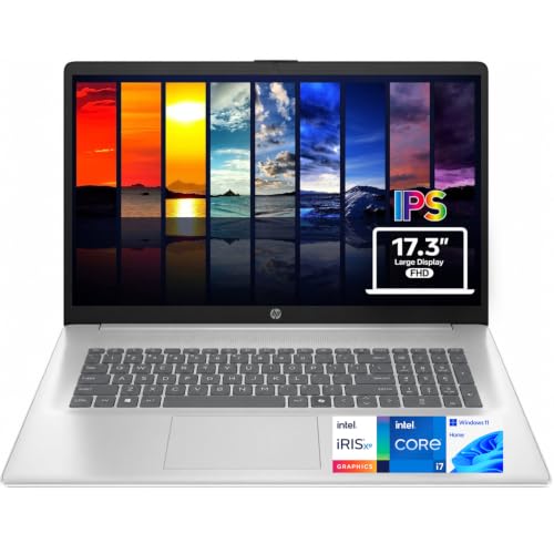 Image of HP 17.3 inch FHD Business Laptop, Intel Core 13th Gen i7-1355U (10 Cores, 12 Threads, up to 5.0GHz), 16GB RAM, 1TB SSD, Wi-Fi 6, HDMI, Fast Charge, True Vision Built-in Camera, Windows 11