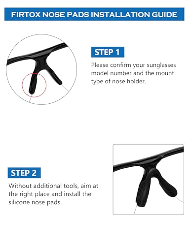 Image of Replacement Nose Pieces Nose Pads for Oakley RESISTOR (Youth Fit) OJ9010 / Radar Path /RadarLock Edge OO9183 Sunglass