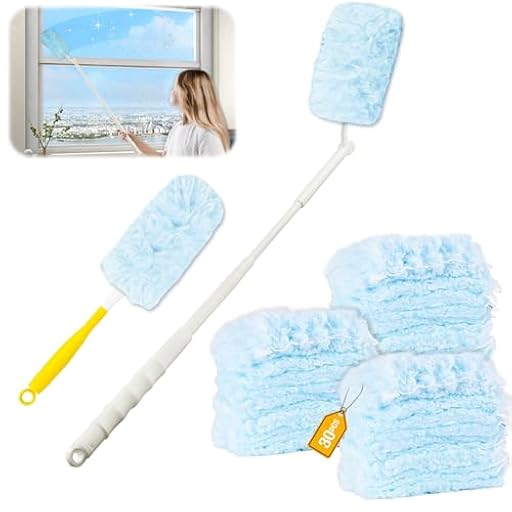 32 Piezas para Swiffer Plumero Atrapapolvo Recambios Kit,3D 360° para Swiffer Duster Atrapa Polvo, con Manejar, Poste Telescópico, para Suciedad, Atrapa Polvo | Ya disponible en tu tienda friki favorita! En mundofriki.es!