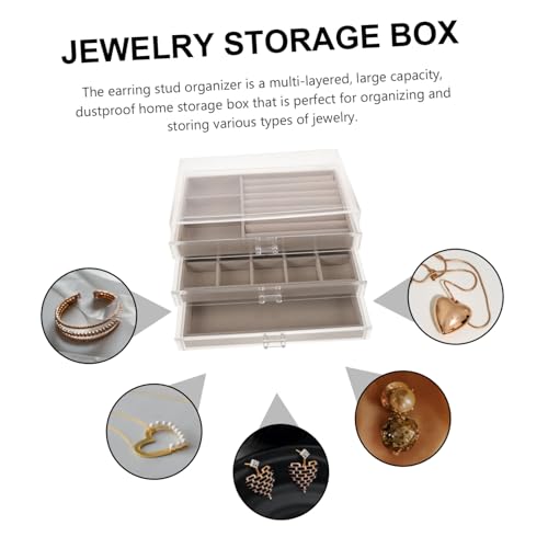 Boîte de présentation pour coiffeuse avec compartiment bijoux - 8