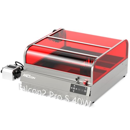 Image of Creality Falcon2 Pro S 40W Laser Engraver, 600mm /s High Speed Laser Cutter with Air Assist, Dual Mode&Auto Focus Laser Module, Auto Fan, Camera Positioning,Safety Switch for Wood Metal Leather