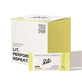 LIT® Electrolitos en Polvo Sin Azúcar - 30 Sobres Sabor Salty Lemon - Sodio, Potasio y Magnesio - Hidratación para Deporte, Recuperación, Enfoque, Calor