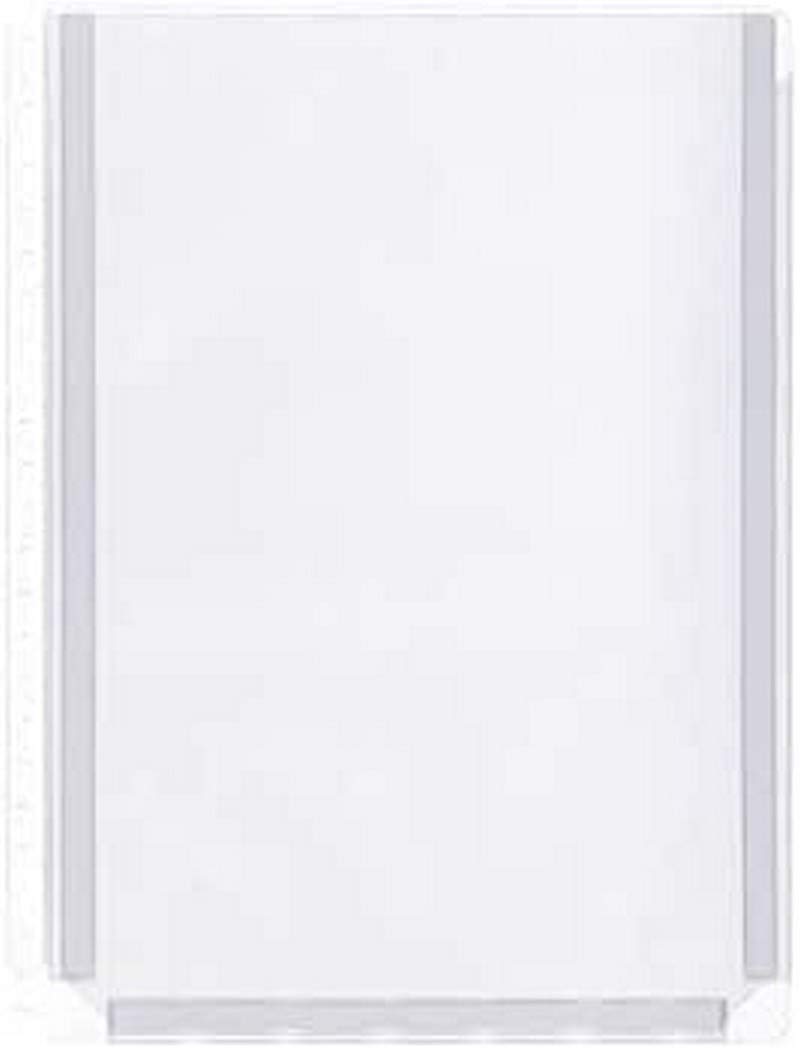 Kangaro Document Wallets A4 PVC 180 Micron 2/4/23R Transparent Transparent Pack of 10 Capacity 22 mm, 31x24.5x0.7