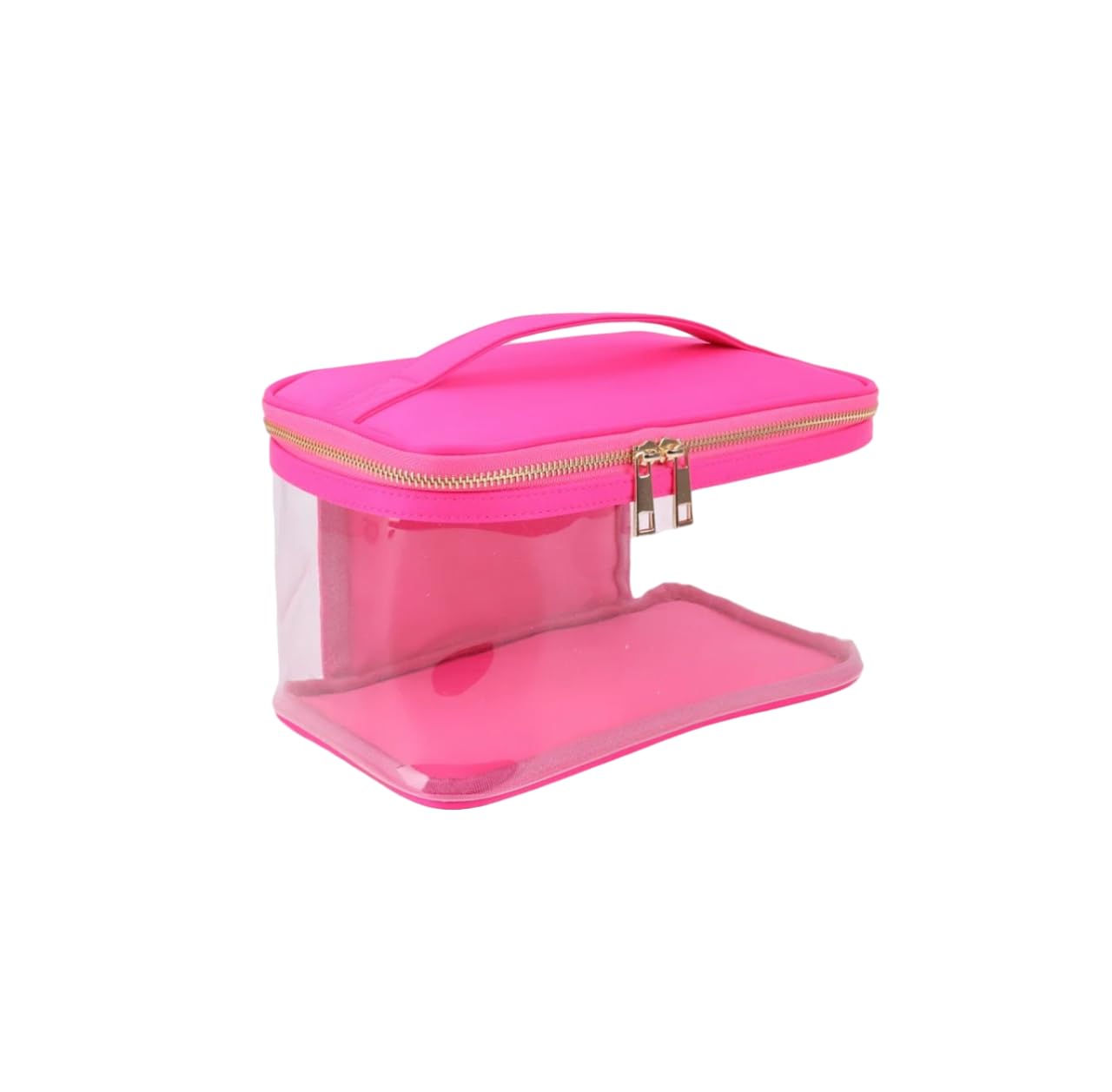 BEAUTY BRIGADE Colourful Creative Caddy Cosmetic Organizer Bag for Women and Girls - Makeup Bag for Women - Bag for Cosmetics Brushes Accessories - Hot Pink