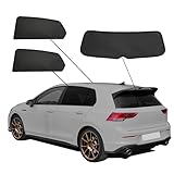 Premium SunClip Auto Sicht- & Sonnenschutz kompatibel mit VW Golf 8 VIII 2019- INKL Tasche