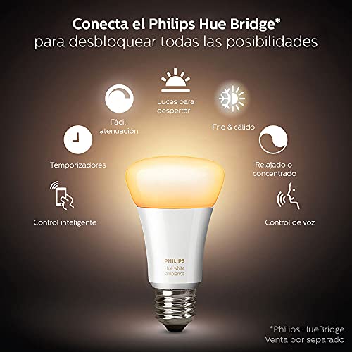 Philips Hue White Ambiance Smart Bulb Starter Kit (4 A19 Bul