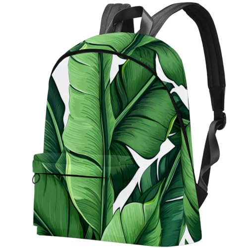 Sac à dos de voyage 17.3" anti-encombrement motif feuilles de bananier