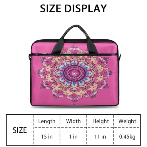 Bolsa para portátil de 15 pulgadas con estampado floral miniatura 2