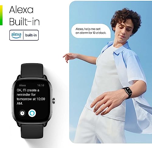 Image of Amazfit GTS 4 Mini Smart Watch, Alexa Built-in Fitness Tracker with 24H Heart Rate Blood Oxygen Monitor, 5 Satellite Positioning, 120+ Sports Modes, 5 ATM Waterproof (Flamingo Pink)