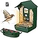 Rkdely Smart Bird Feeder Camera, 1080P Bird Feeder with Camera Smart Auto Capture Photo Video Night Vision Built in Microphone with Hummingbird Feeder Bird Camera Wireless Outdoor