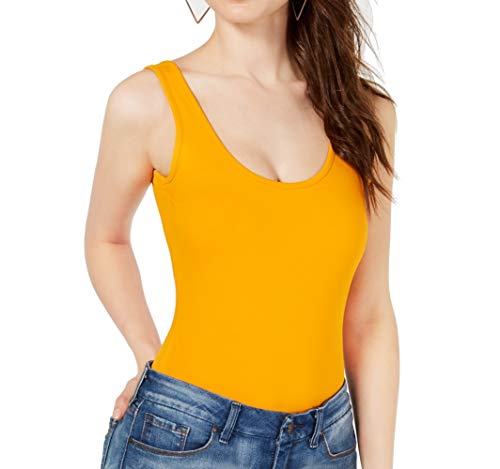 GUESS Womens Graphic Bodysuit (Mango Tango, M)