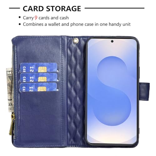 Accessoire Samsung S25 Plus étui portefeuille cuir porte-carte rabat protecteur