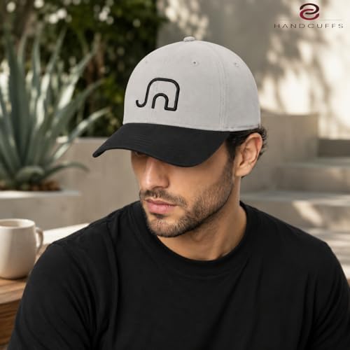 Image of Handcuffs Unisex Baseball Caps Cotton Plain Adjustable Caps Lightweight Stylish Casual Sports Travel Mens Gifts Rakhi Gift