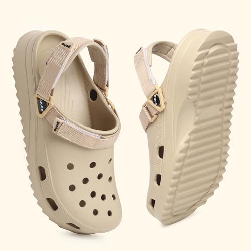 Image of YOHO Hacker Clogs for Men | Waterproof Monsoon Footwear & Rainy Shoes | Adjustable Strap Cushioned Sandals