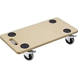 Meister Transportroller 590 x 290 mm - 200 kg Tragkraft - MDF-Platte - TPE-Räder/Möbelroller mit Bremse/Transporthilfe für Umzug/Rollwagen für Möbel-Transport/Kistenroller aus Holz / 821390