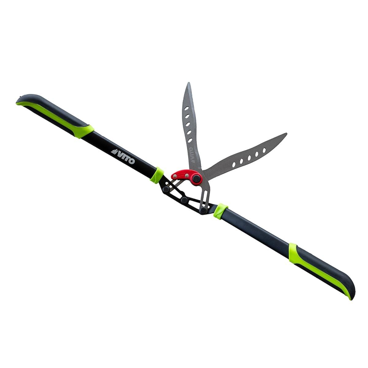 VITO – Tijeras de seto con palanca desmultiplicadora – Cuchillas de acero al carbono de alta precisión de 275 mm – Mango ergonómico antideslizante – Tamaño de setos y arbustos sin esfuerzo