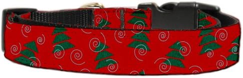 Mirage Pet Products Christmas Trees Nylon Ribbon Collar for Dogs, X-Small