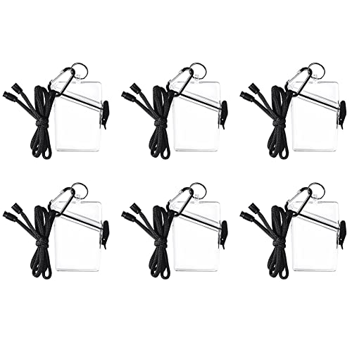 Étui de sport étanche lot de 6 avec longes pour cartes et clés de casier à la piscine