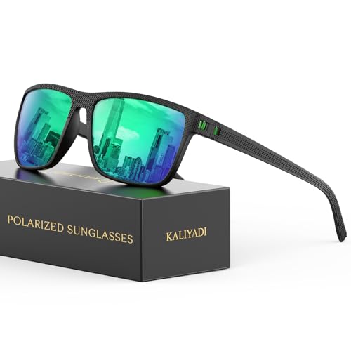 Image of KALIYADI Mens-Sunglasses Polarized Sunglasses Men: Classic Sun Glasses with UV400 Protection for Driving Fishing Golf