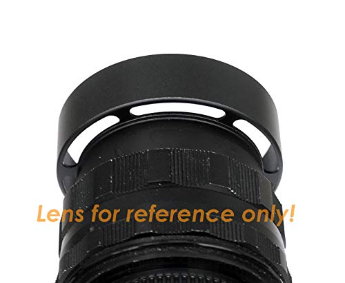 Image of Fotasy Metal 39mm Vented Lens Hood, 39mm Metal Hood, 39mm Lens Hood for Fuji Leica Leitz Panasonic Olympus Panasonic Sony Lens, 39mm Screw-in Lens Hood