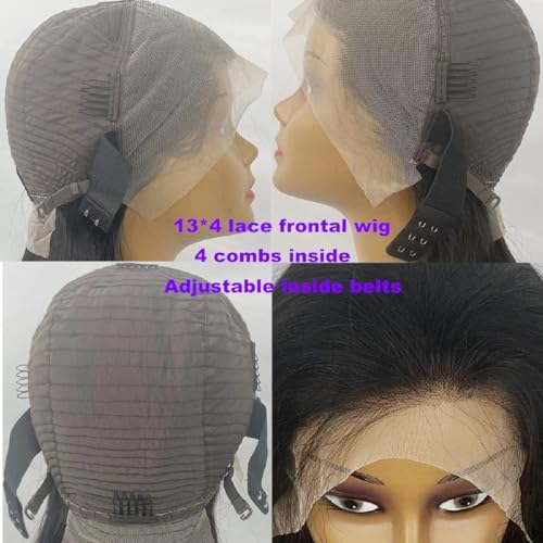 SENSAIRUITE Body Wave Lace Front Wigs Human Hair Wide Lace 180 Density Human Hair Wigs 13x4 Human Hair Lace Front Wigs Pre Plucked 20 Inches Natural Color - Image 7