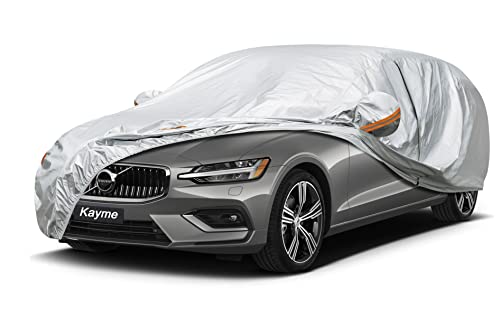 Housse de voiture imperméable Kayme pour SUV, berlines et Jeep protégeant contre la pluie et le soleil