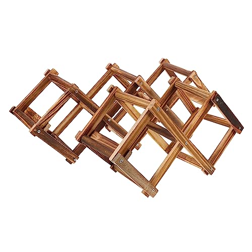 Estantería para vino tinto, estantería de mesa, 2 unidades, de madera, botellero para cerveza y vino, a la moda