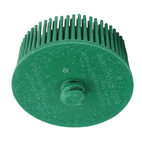 2 Inch Bristle Disc Grit Abrasive Borstle Shank AttachmeSchleifborstenbürste Gummischeibe Schwabbel Polierscheibe Rostbeseitigung Zum Entfernen von Gratrostbelägen auf