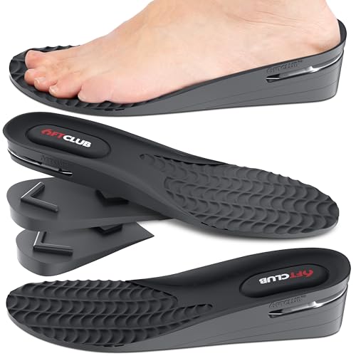 Plantillas elevadoras para hombre con soporte de arco ajustables miniatura 2