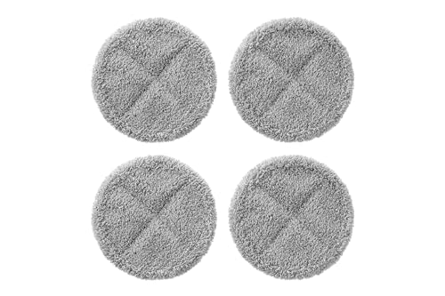 Samsung Mikrofaser-Pads für Spinning Sweeper Wischaufsätze VCA-WB650/GL und VCA-WB650A/GL, Wiederverwendbar, Grau, 4 Stück, VCA-SPW90/VT