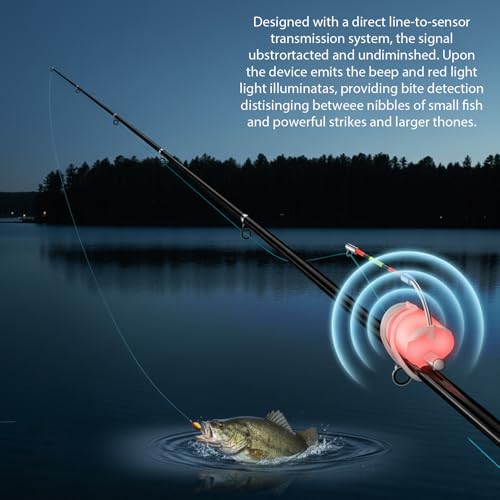 Alarme de morsure de pêche x8 avec alerte LED rouge