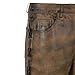 Men's 'Classic' Fit Motorcycle Casual Fashion Cowboy Western Leather Pants (US, Numeric, 32, Regular, Regular, Standard, Dirty Brown)