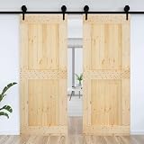Porta Narvik Naturale 90 x 210 cm Legno di Pino Solido