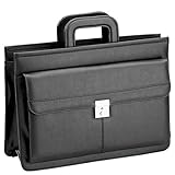 Versenkbare Griffe D&N Business Line Aktentasche, 42 cm, 16L, schwarz