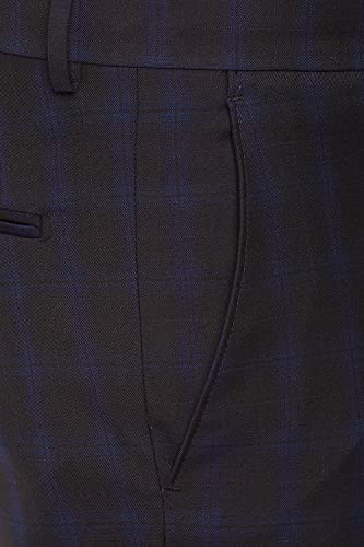 Image of Van Heusen Men's Polyester Blend Navy Three Piece Suit Business Pants Set