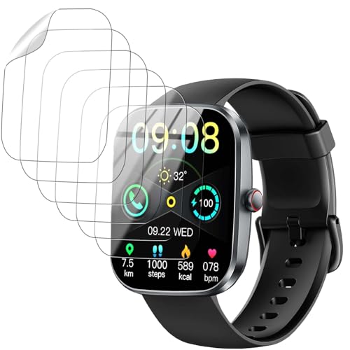Oshmirian 6Pack Screen Protector for Soudorv T70 1.91inch Smart Watch– 6H TPU Film,Anti-Scratch,Anti-Fingerprint,Bubble-Free,Shatterproof,Dustproof,Touch Sensitive,Full Protection for Watch Display by Oshmirian - Used condition - US$8.03