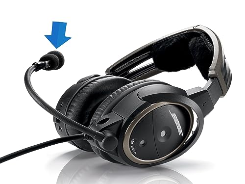 for Bose A20 Aviation Headset Mic cover, Replacement for Bose A30 Microphone Spongue Pop filter 3-Pack Foam Cover WindScreen (Not for Proflight Series 2)