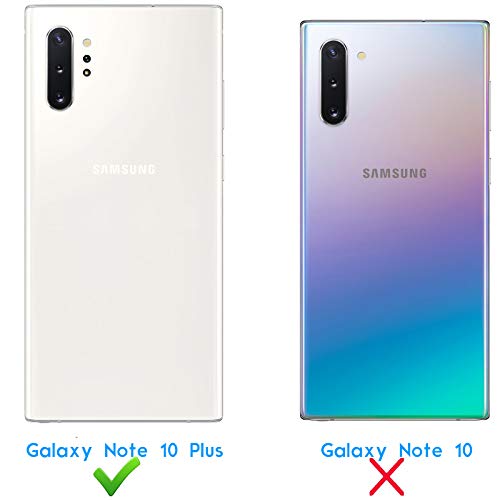 Galaxy Note 10 Plus Case, Galaxy Note 10+ Wallet Case, Luxury Cash Credit Card Slots Holder Carrying Folio Flip Pu Leather Cover [Detachable Magnetic Hard Case] Kickstand For Samsung Note10+ [Black] #TOP2