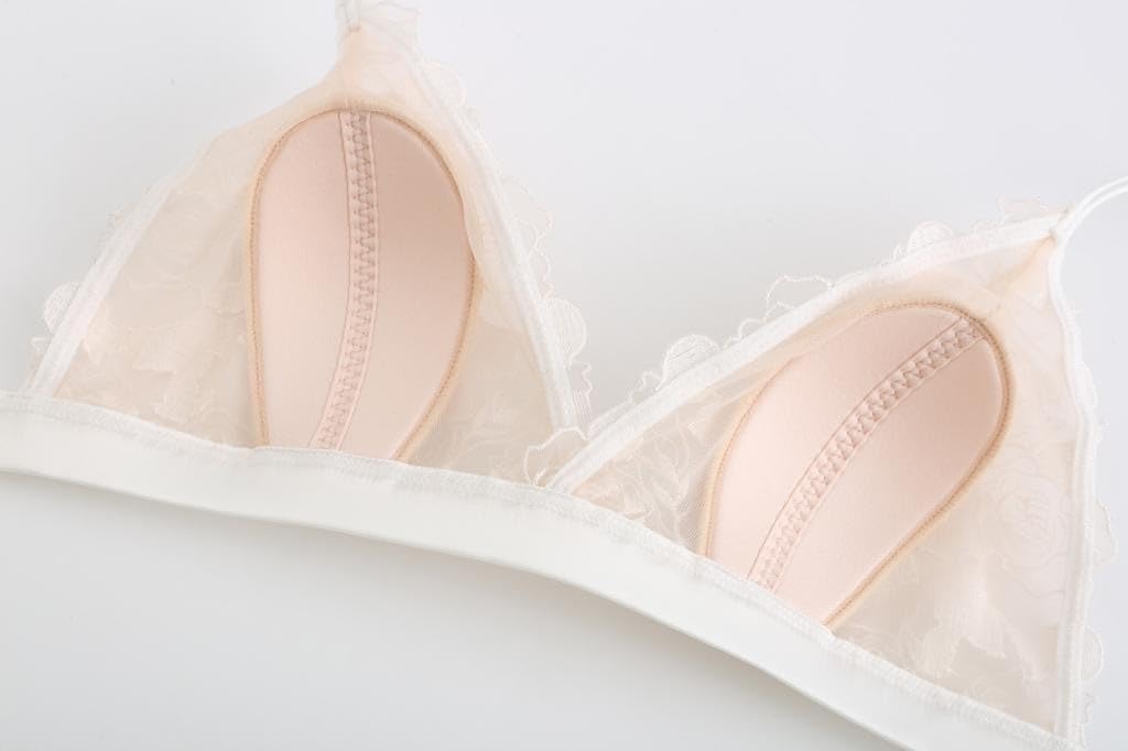 Thin Cotton Bra Set Triangle Cup Underwear With No Steel