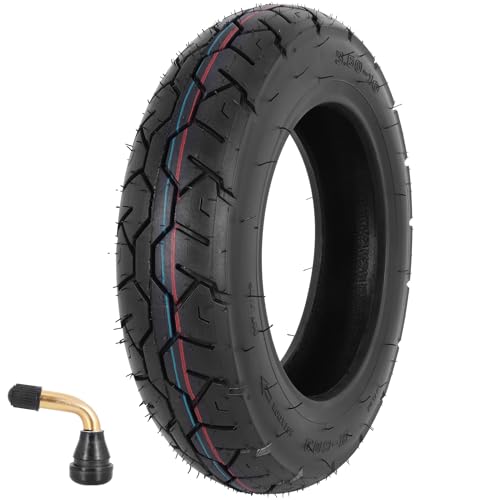 WEIYINGSI 3.50-10 Scooter Tire 3.50-10 Tubeless Tire for Scooters and Mopeds with 10 Inches Rims; 8PR 56 J; Angled Valve Stem - 1 Pack