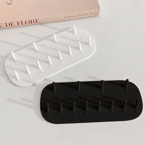 2 Stück Schmuckaufbewahrung Wand,Hakenleiste Hanging Wandhalterung,Ketten Aufbewahrung Hängend,Kettenhalter Schmuck,Schmuckaufbewahrung Klein,Aufbewahrung Schmuck,Kettenständer,Schmuckhalter Wand