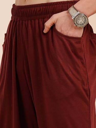Image of Thomas Scott Men's | Relaxed Fit | Solid | 100% Polyester | Co-Ord Set With Short Sleeves & Spread Collar