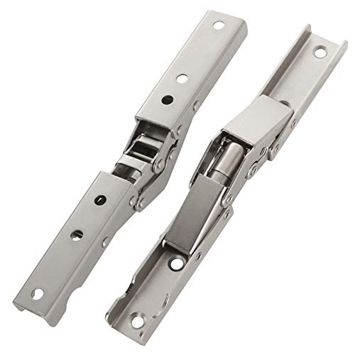 Shanqian SQUS-HINGE-6PCS-SILVER-210108 6 Pack 90 Degree Folding Shelf Hinge Door Hinge Hidden Bracket Table Holder Furniture Parts thumb #5