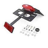 HEHUISSUS Motorcycle Rear Tail Tidy Fender Eliminator License Registration Plate Holder Bracket Compatible with Kawasaki KLR 650 2022-2023 KLR650(Rojo), aQuFengGan234