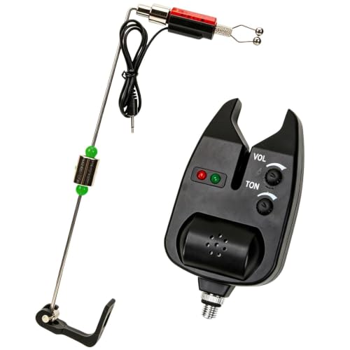 Indicador de picada LED con pilas para pesca nocturna en río