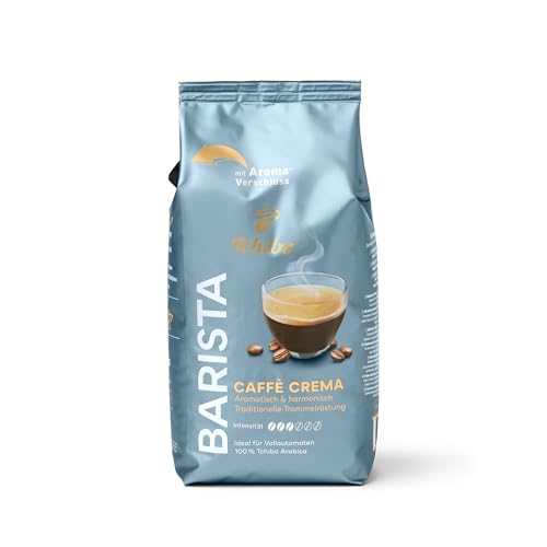 Tchibo BARISTA Caffè Crema 1kg Kaffeebohnen mit Aroma-Verschluss aromatisch-harmonischer Geschmack