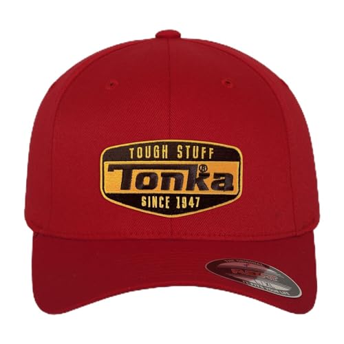 Casquette de baseball Tonka finition Flexfit rouge S-M aux finitions exemplaires