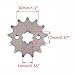 WOOSTAR Motorcycle 420-13T Front Sprocket 17mm for 50cc 70cc 90cc 110cc 125cc Dirt Pit Bike Mini Bike ATV 4 Wheeler Moped