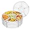4 Pcs Multi-use Compartment Trays Anti-slip Serving Platters For - View #11